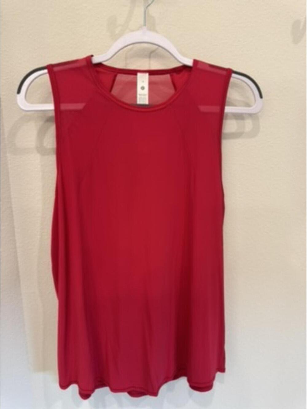 Lululemon Sleeveless Pink Athletic Tank Top Size 10